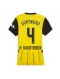 Borussia Dortmund Nico Schlotterbeck #4 Hjemmedrakt Dame 2024-25 Korte ermer